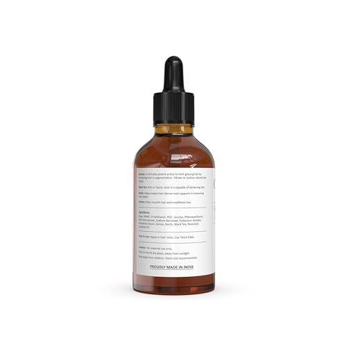 Cerise Naturals Anti-Grey Hair Serum With Arcolys, Black Tea, Zemea, Biotin, Aloe Vera, All Hair Types, Toxin Free-50 Ml