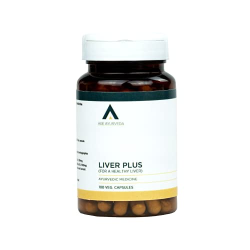 Age Ayurveda Liver Plus 100 Veg Capsules Enriched With Powerful Antioxidants Promotes Healthy Liver ement made In A Gmp Certified Facility (Pack of 1)