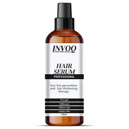 INVOQ Hair Growth Serum for Hair, with Actives 25% | Procapil, Folicusan, Redensyl For Hair Growth & Hair Fall Control for Men and Women