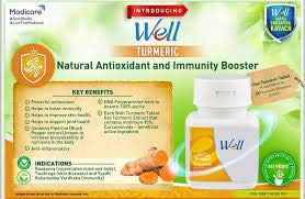 Modicare Well Turmeric Natural Antioxidant & Immunity Booster (60N Tablets)