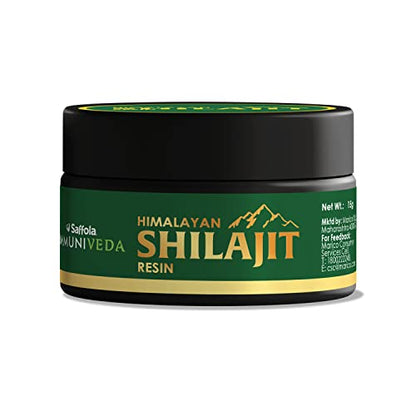 Saffola IMMUNIVEDA Pure Himalayan Shilajit/Shilajeet Resin - 15 gm | Ayurvedic Medicine | Helps Boost Stamina & Physical Performance