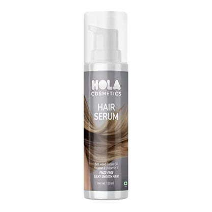 Hola Cosmetics Professional Hair Serum for Women & Men with Goodness of Vitamin E & F | All Hair TypIntensive Hair Growth Treatment| 100% Vegan| 120ml