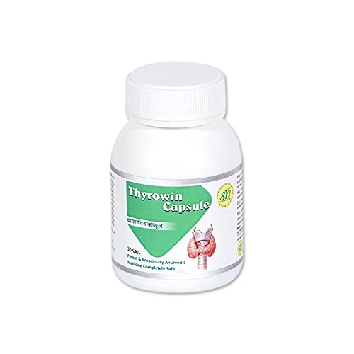 SN Herbals THYROWIN Ayurvedic Best Thyroid Support Supplement Medicine with Ashwagandha, Mulethi, Guduchi, Shigru, Amalki, Kanchnar