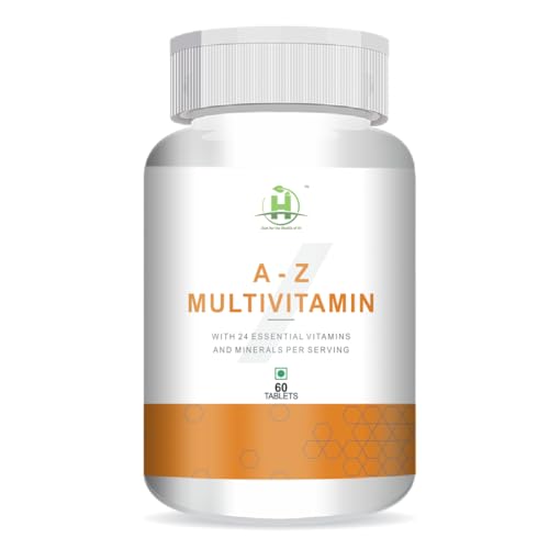 Healthy Nutrition A-Z Multivitamin for Men & Women with 24 Essential Vitamins & Minerals (60 Tablets)