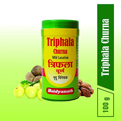 Baidyanath Triphala Churna 100 g | Helps Relieve Constipation Acidity & Gas Relief - Ayurvedic Remedy For Gastro-Intestinal Health