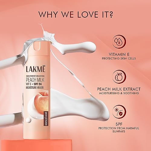 Lakme Peach Milk Moisturizer SPF 24 PA++, 200 ml