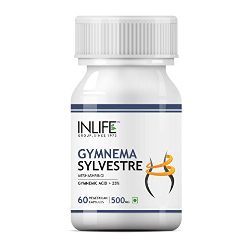 INLIFE Gymnema Sylvestre Supplement 500 mg - 60 Vegetarian Capsules