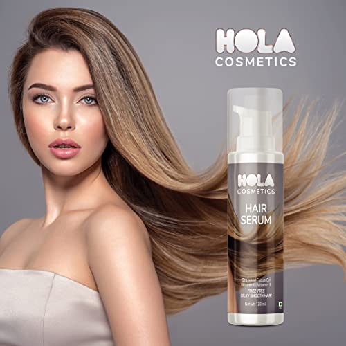 Hola Cosmetics Professional Hair Serum for Women & Men with Goodness of Vitamin E & F | All Hair TypIntensive Hair Growth Treatment| 100% Vegan| 120ml