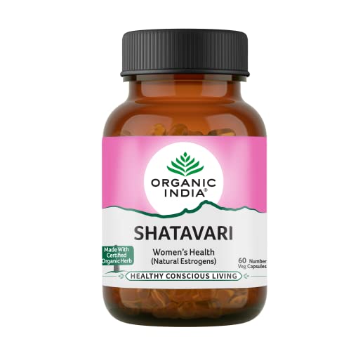 Organic India Shatavari - 60 Capsules Bottle