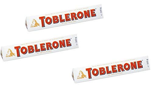 Toblerone Tone White 100g X 3 Free Silver Plated Coin
