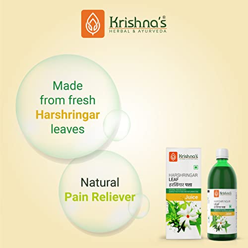 Krishna's Herbal & Ayurveda Night Jasmine Parijat Harshringar Leaf Juice - 1000 ml