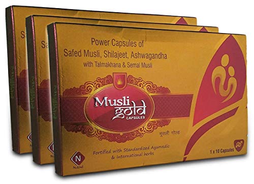 Nukind musli gold with ashwagandha shilajeet 30 capsules