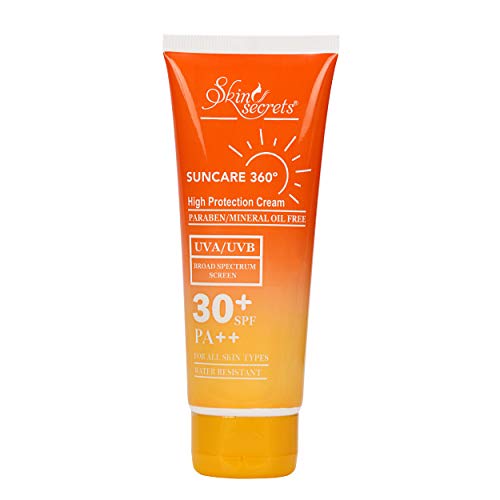 Skin Secrets Sun care 360 SPF 30 with Aloe Vera Extract Cream| SPF 30 PA++| 100gm| Paraben, Mineral Oil & Silicone Free| No White-Cast