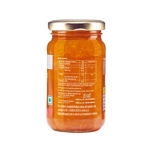 Bhuira Strawberry Preserve & Three Fruit Marmalade-240g Each|No Added Sugar|No Added preservatives |No Artifical Color