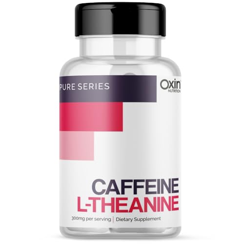 Oxin Nutrition Caffeine L Theanine 2:1 Focus & Energy Pure Series Imported (120 Capsules)