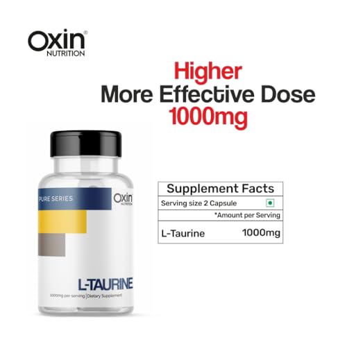 Oxin Nutrition L Taurine 1000mg Capsule Pure Series Imported Taurine (150 Capsules)