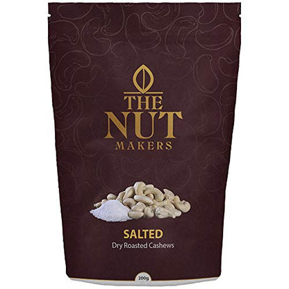 The Nut Makers Dry Roasted & Salted Cashews-200gms