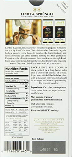 Lindt 100g 85% Cocoa Dark Chocolate