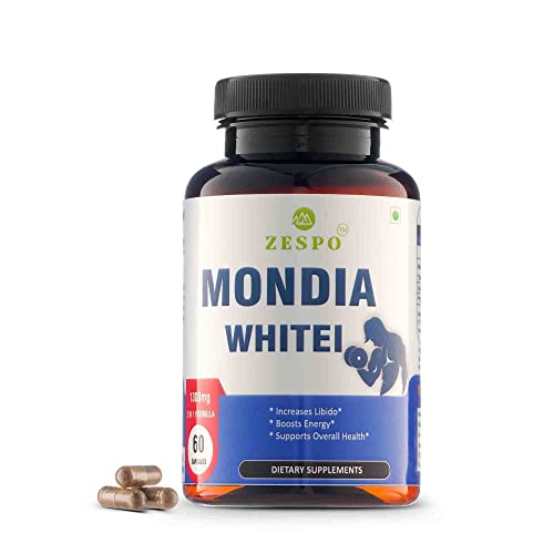 Zespo Mondia Whitei with L-Arginine 2 in 1, 1300MG - Herbal Formula for Optimal Health and Well-Being - Pack of 2