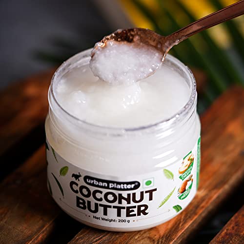 Urban Platter Rich & Creamy Pure Coconut Butter, 200g (Ideal of Cooking, Baking, Spreading, Creamy Spread, 100% Coconut Butter)
