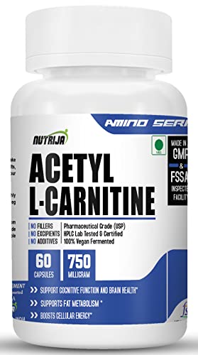 NutriJa Acetyl L-Carnitine 750mg - 60 Capsules