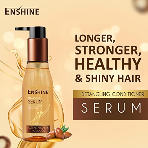 Enshine Detangling Non-Sticky Hair Serum for Women and Men (110ml) |Serum for Dry and Frizzy Hair |Hes Hair Breakage| Make Hair Soft, Shiny & Straight