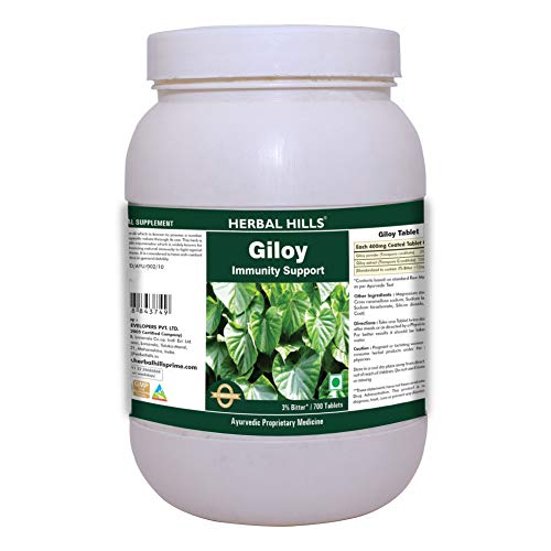 Herbal Hills Giloy Tablets, Guduchi Tablets Immunity Wellness (700 Tablets)