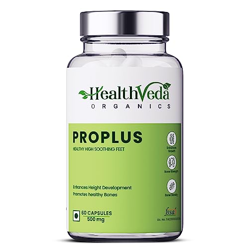 Health Veda Organics ProPlus, 60 Veg Capsules | For Good Height & Great Personality | Healthy Bones & Muscles For Men & Women