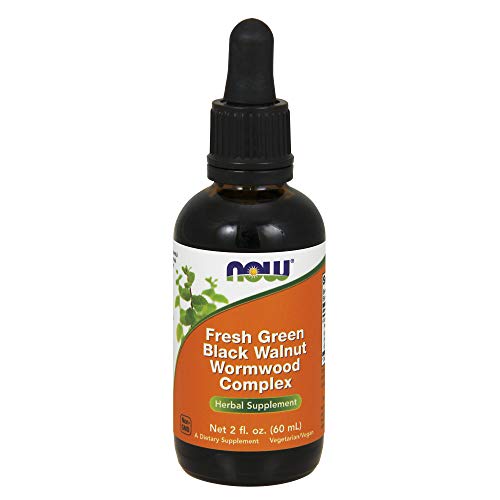 Now Foods Fresh Walnut Worm Wood Complex - 60 ml Liquid(Green/Black)