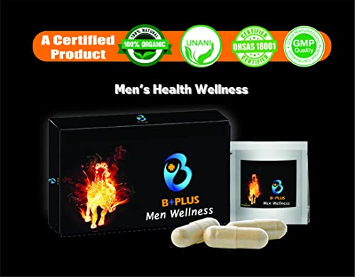 B+Plus Energy Capsule For Men| 20 Natural Herbs Shilajit Ashwagandha, Gokshura, Safed Musli, etc. | Pack of 30 Capsules
