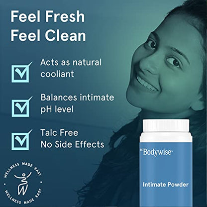 Bodywise Anti-Fungal Intimate Powder | Masks Sweat And Odor |100 gm