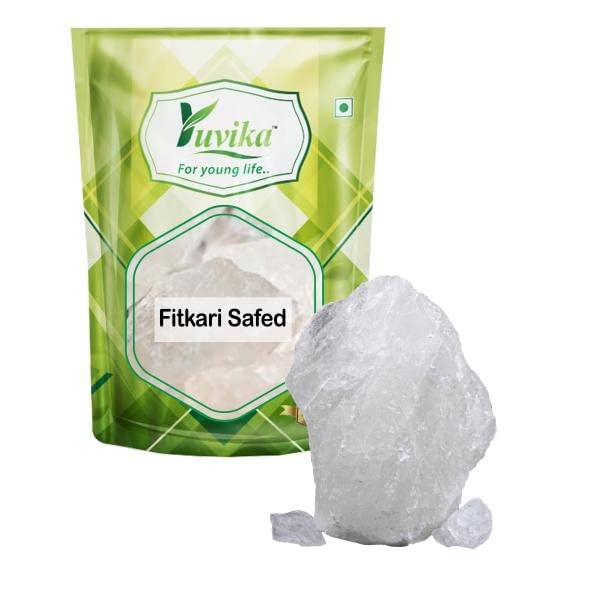 YUVIKA Fitkari Safed - Phitkari Safed - Potassium Alum - Alum White (100 Grams)