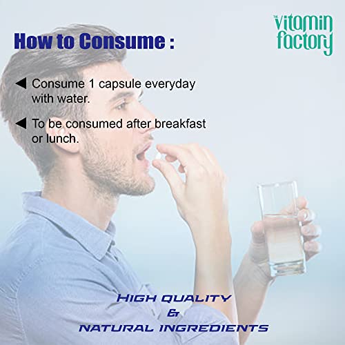 The Vitamin Factory Multivitamin For Men | Multimineral, Ginseng, Grape Seed Extract| Enhances Energy, Stamina, Boost Immunity- 60 Vegetable Tablet