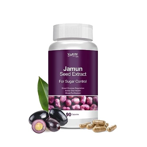 Vokin Biotech Jamun Seed Extract 90 Capsules For Men & Women