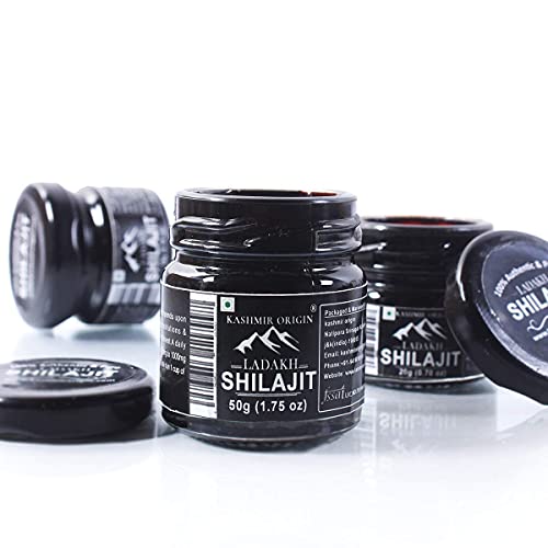 Kashmir Origin | Pure Ladakh Shilajit/Shilajeet Resin Form - 50g - Pack of 1