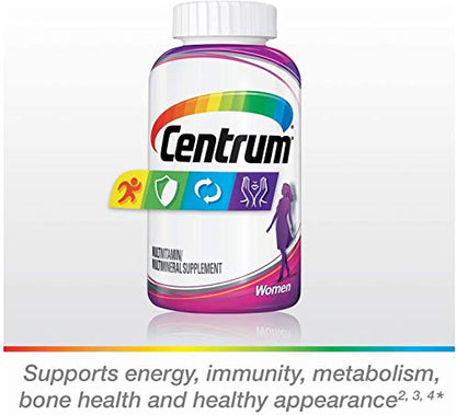 Centrum Multivitamin Multimineral Supplement For Women 250 Tablets