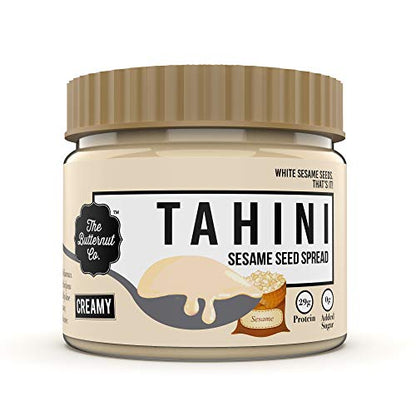 The Butternut Co. Tahini Sesame Seed Spread Creamy, 340 gm (Unsweetened, No Added Sugar, Non-GMO, Gluten Free, Vegan, High Protein, Keto)