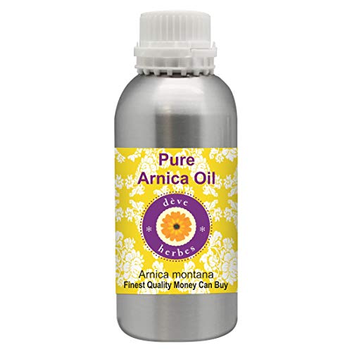 Deve Herbes Pure Arnica Oil (Arnica montana) 100% Natural Therapeutic Grade Cold Pressed for Skin & Hair 1250ml.