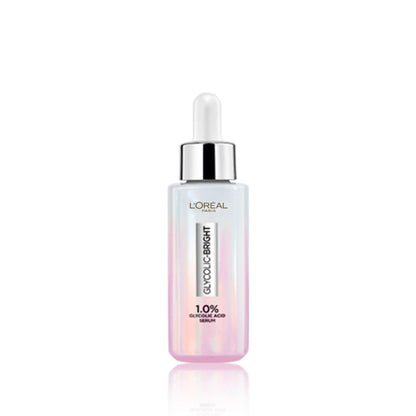 L'Oreal Paris Brightening Serum, 1% Glycolic Acid, 2% Niacinamide Serum, Visibly Minimizes Spots, Reveals Even Skin Tone, Glycolic Bright Skin, 15ml