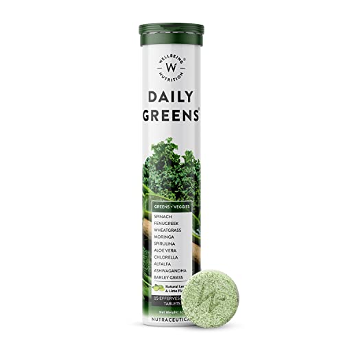 Wellbeing Nutrition Daily Probiotic + Prebiotic & Daily Greens, Wholefood Multivitamin - 36 Effervescent Tabs