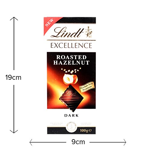 Lindt Excellence Imported Chocolate Bar with Gently Roasted Hazelnut Bits. (100g)