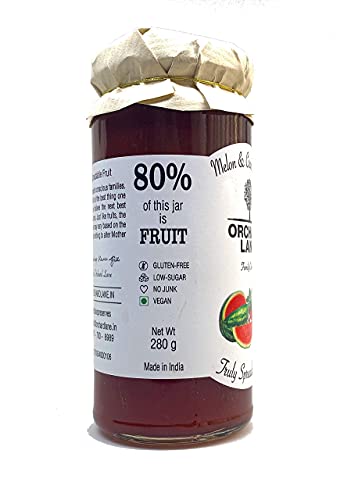 Orchard Lane 80% Fruit- Melon Cranberry Jam- Low-Sugar - No Preservatives- 280 gm