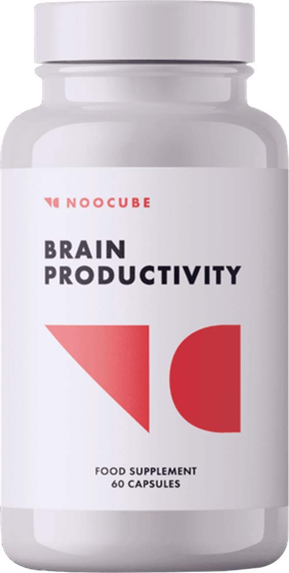 NOOCUBE Brain Productivity 750mg (60 Veg Cap) Capsules For Memory Focus, GMO & Gluten Free - Pack of 1