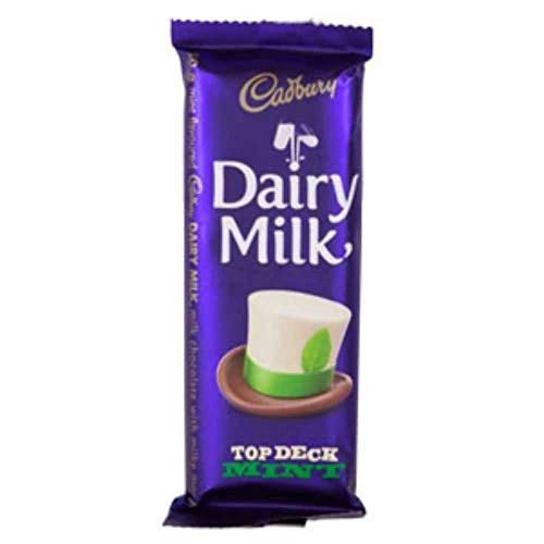 Cadbury Dairy Milk Top Deck Mint Chocolate Bar, 80g