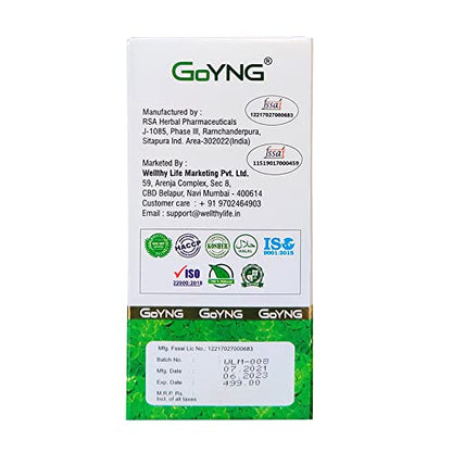 GoYNG Moringa Capsules - 500mg | Natural Nutrients & Antioxidants | 60 Capsules