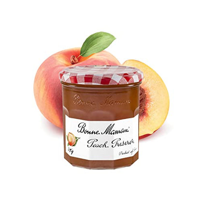 Bonne Maman Peach Preserve, Marmalade Fruit Jam, 13 oz / 370 g