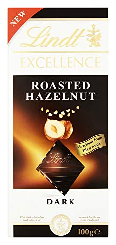 Lindt Excellence Roasted Hazelnut Dark Chocolate, 2 x 100 g