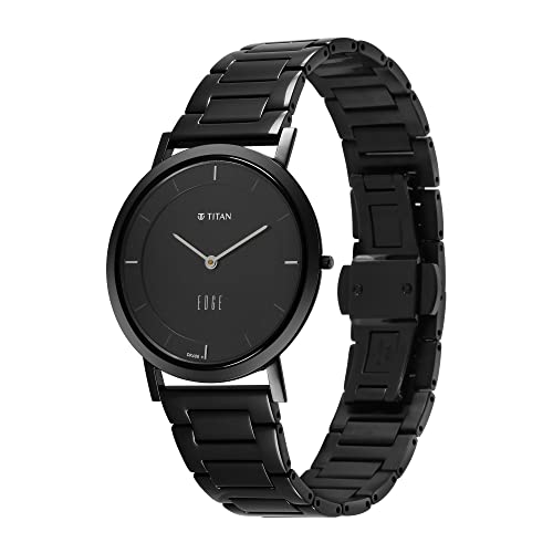 Titan Edge Metal Analog Black Dial Men's Watch-1595NM01