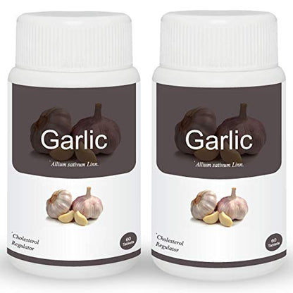 Herb Essential Garlic 500Mg Tablet - 60 Count (Pack Of 2)