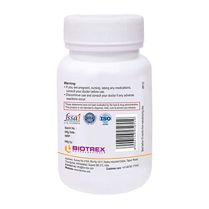 Biotrex Nutraceuticals L-Histidine 500mg | 60 Veg Capsules | Pack of 2